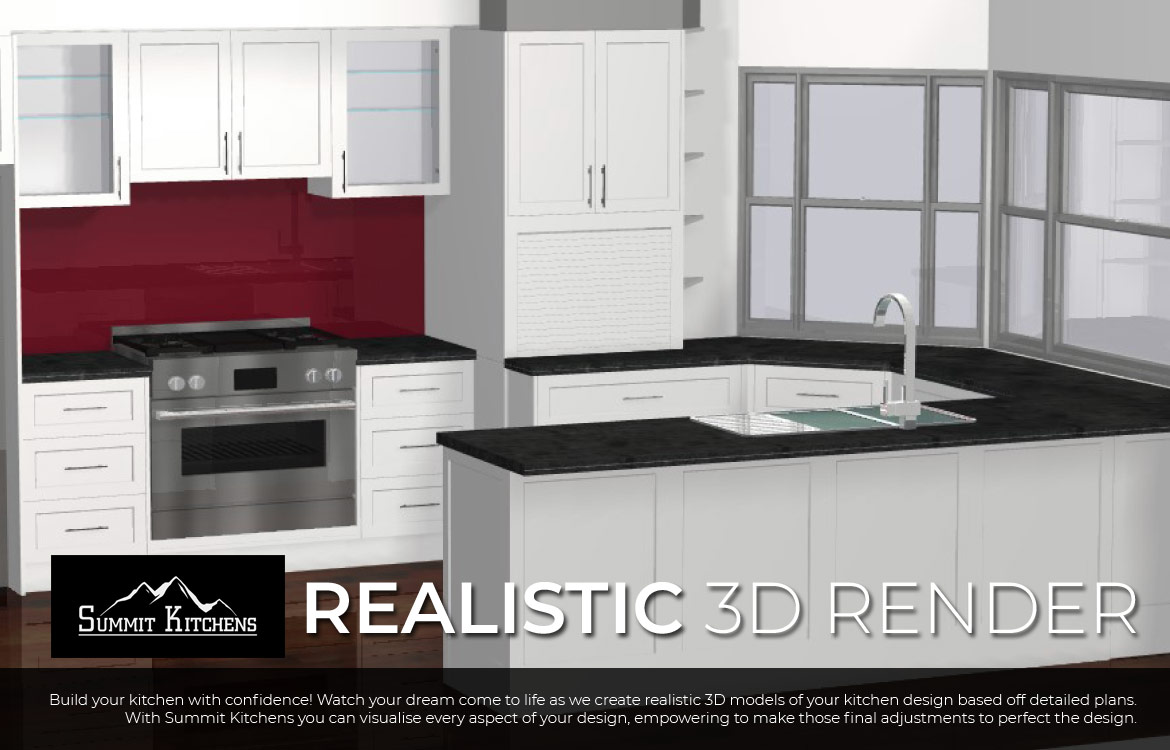3D Kitchen Design by Summit Kitchens Melbourne