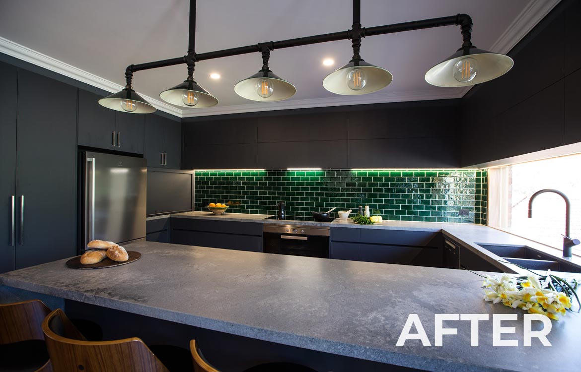 Croydon kitchen after design and renovation by Summit Kitchens, Melbourne