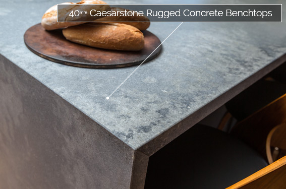 40mm Caesarstone Rugged Concrete Benchtop
