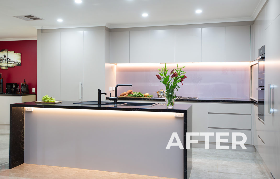 Newly renovated kitchen in Ferntree Gully.